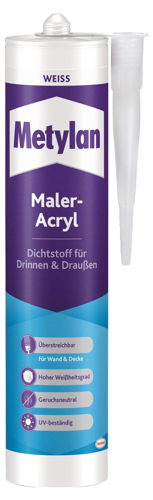 Metylan Maleracryl Dichtstoff Acryl weiß 300,0 ml MAMD1