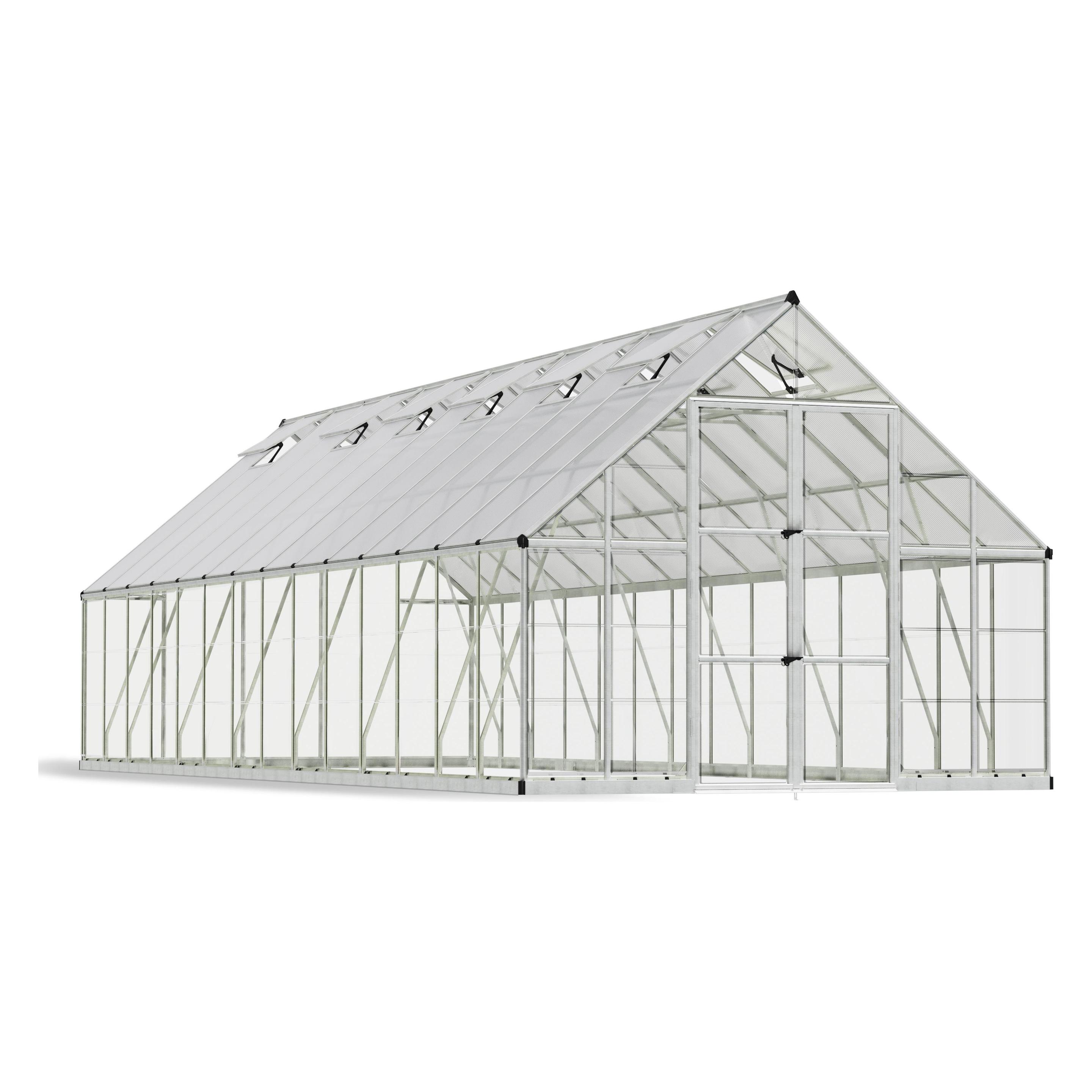 Palram Gewächshaus Balance 304x844cm Silber (69204673)