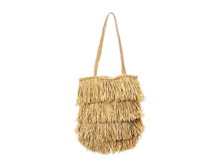 Sac raphia marron 32x15x100cm