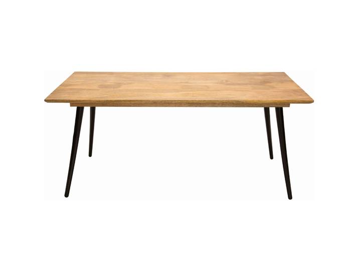 Tom Tailor Esstisch Darwin Mangoholz, Metall Natur, Schwarz Massivholz B 140 T 80 cm - Esstisch