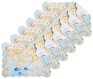 C&F Home Belmont Reef Quilted Placemat Set 6