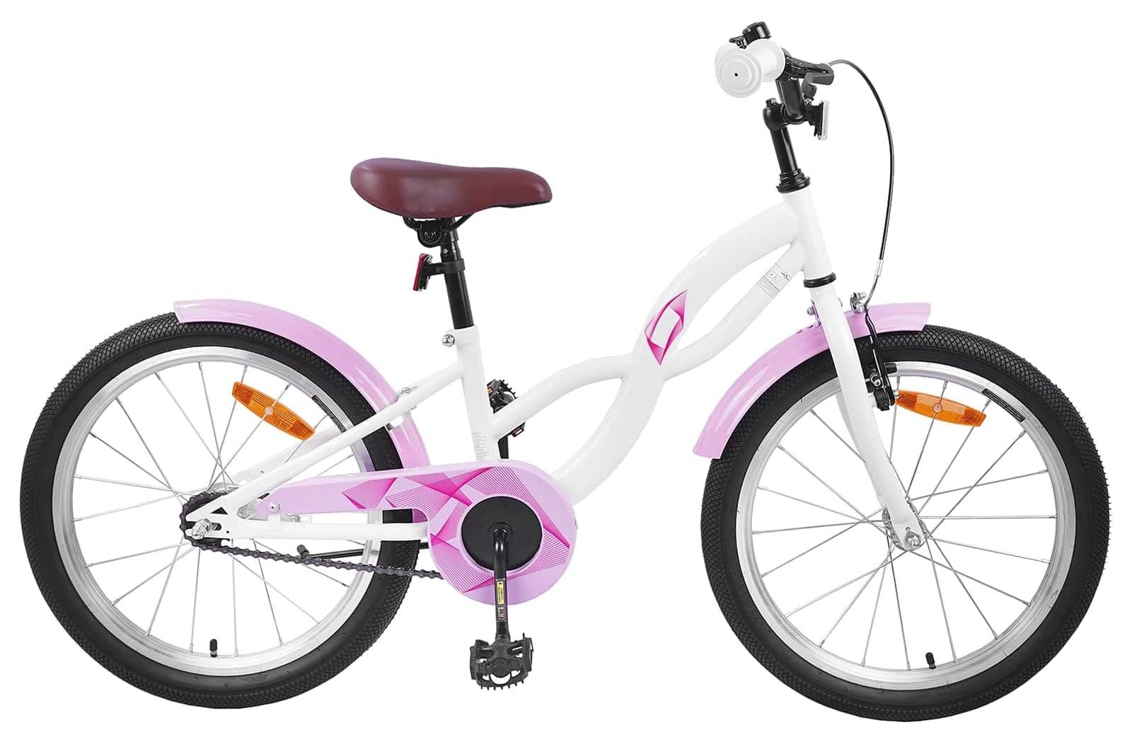Solidchoice - Fahrrad, 12 Zoll, Stahlrahmen, für Kinder, Dunkelrosa