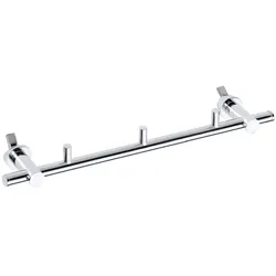 Brillantbad BAWELL Heizkörperhandtuchhalter Messing Chrom 90x355x40 mm für Bad & Küche >> zum Festschrauben