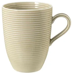 6er-Set Seltmann Kaffeebecher Beat 350 ml Porzellan Beige Sand