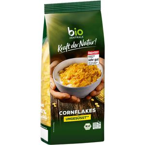 BioZentrale Cornflakes ungesüßt, 250 g, BIO, ohne Zuckerzusatz, gluten-, laktosefrei & vegan, aus Maismehl