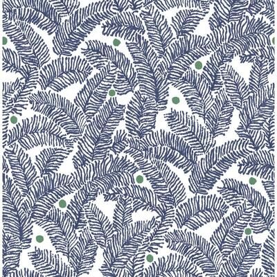 NuWallpaper Navy Fernanda Peel & Stick Wallpaper