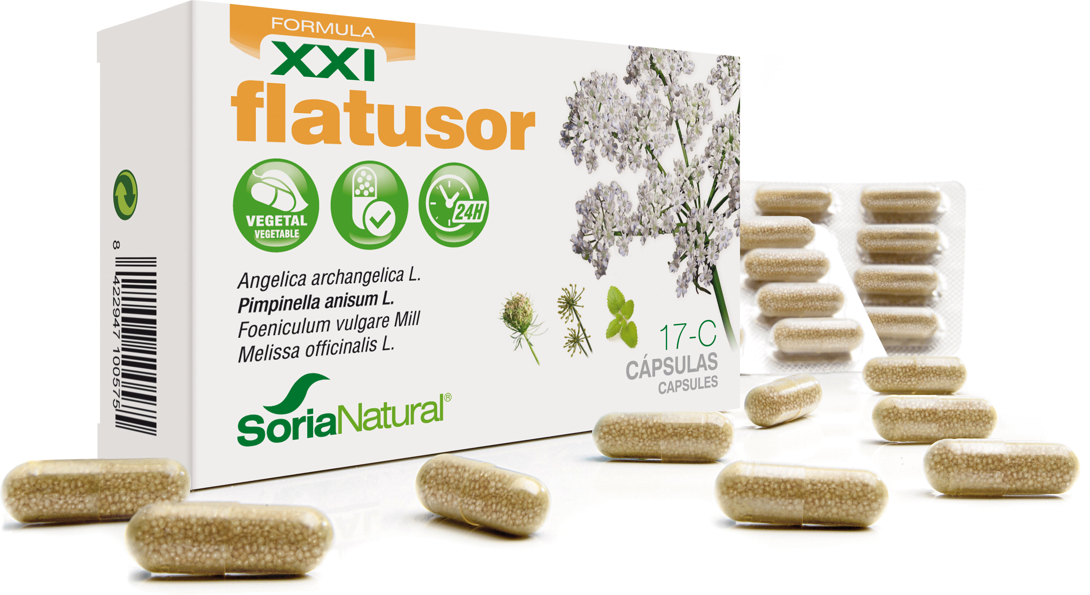 Soria Natural Flatusor 17-C 30 Capsules