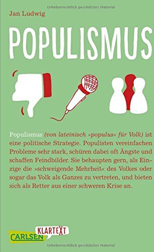 Jan Ludwig - Carlsen Klartext: Populismus - Preis vom 09.10.2026 07:28:09 h