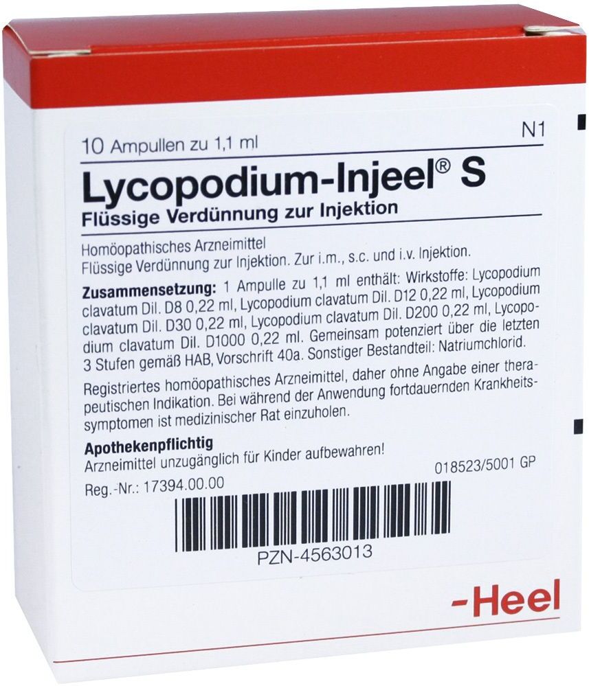 Heel Lycopodium Injeel S Ampullen 10 St
