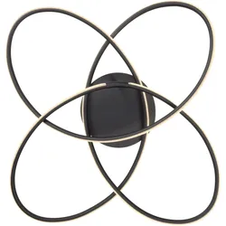 Globo, Deckenleuchte, Deckenleuchte Panda schwarz matt 1xLED (3330 lm)