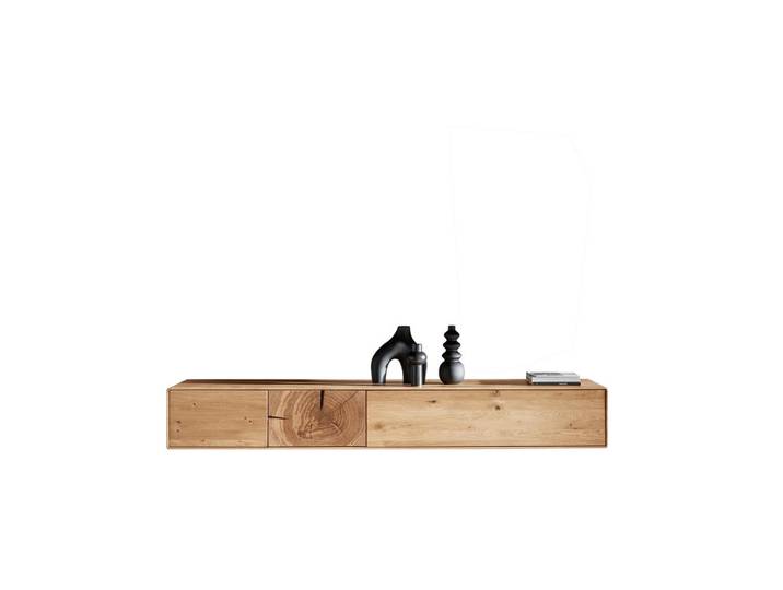 Livetastic Tv-Element, Wildeiche, Holz, Wildeiche, massiv, 220x30.5x40 cm, Wohnzimmer, TV Möbel, TV-Racks