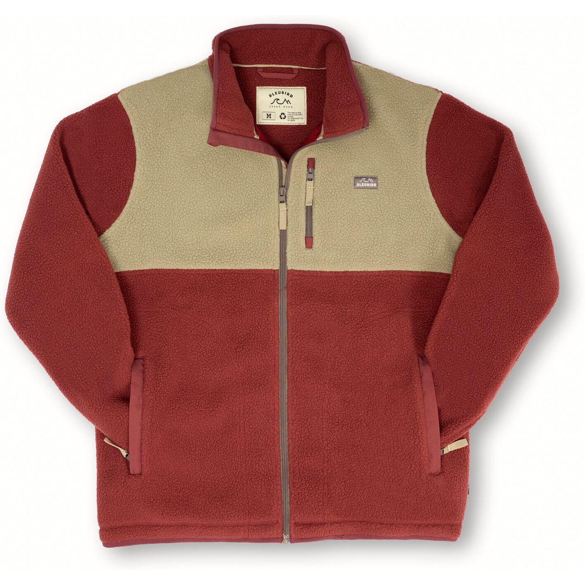 Bleubird Polar Fleece Deux Full Zip - Brick brick XXL PZ004-BRICK-XS