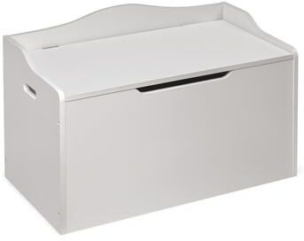Badger Basket Bench Top Toy Functional Storage Box - White