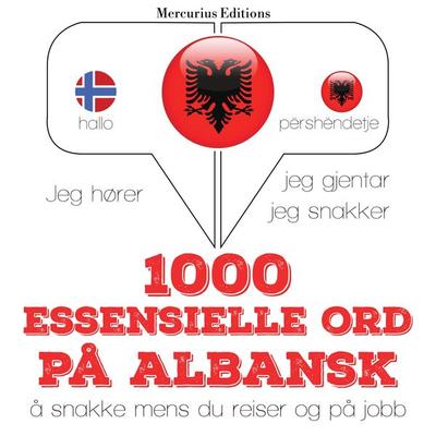 1000 essensielle ord på albansk - JM Gardner, Audio, 9782821125858