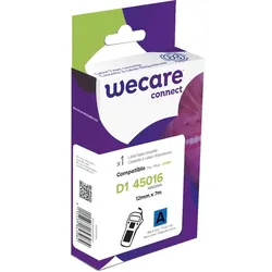 WECARE Schriftband kompatibel zu DYMO S0720560 schwarz auf blau