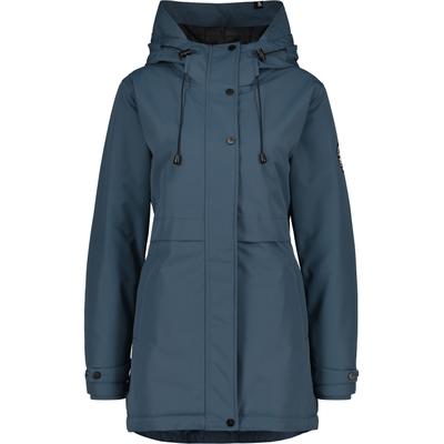 Winterjacke ALIFE & KICKIN "Damen MarlyAK A Winterjacke, Jacke", Damen, Gr. S, blau (nightblau), 100% Polyester, Jacken Winterjacke, Leicht taillierte Jacke mit Ärmelbündchen und Kapuze