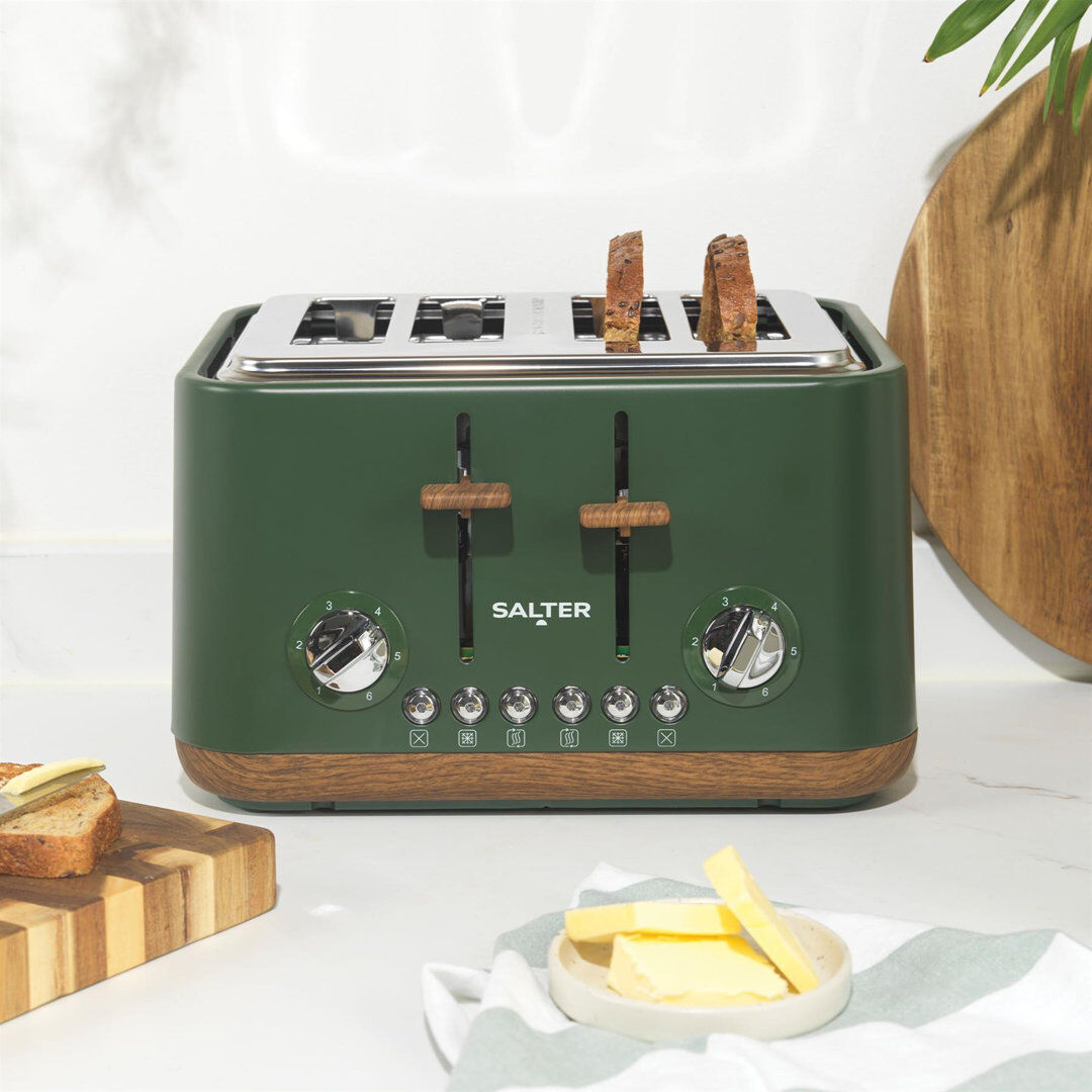 SALTER TORONTO 4 SLICE TOASTER - GREEN Green 4 - Slice
