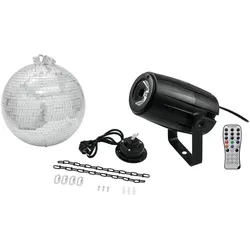 Eurolite LED PST-5 QCL Spiegelkugel Set