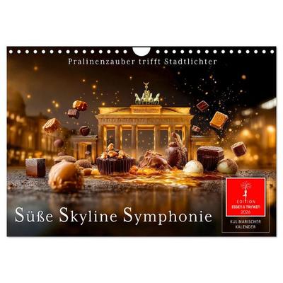 Süße Skyline Symphonie (Wandkalender 2026 DIN A4 quer), CALVENDO Monatskalender