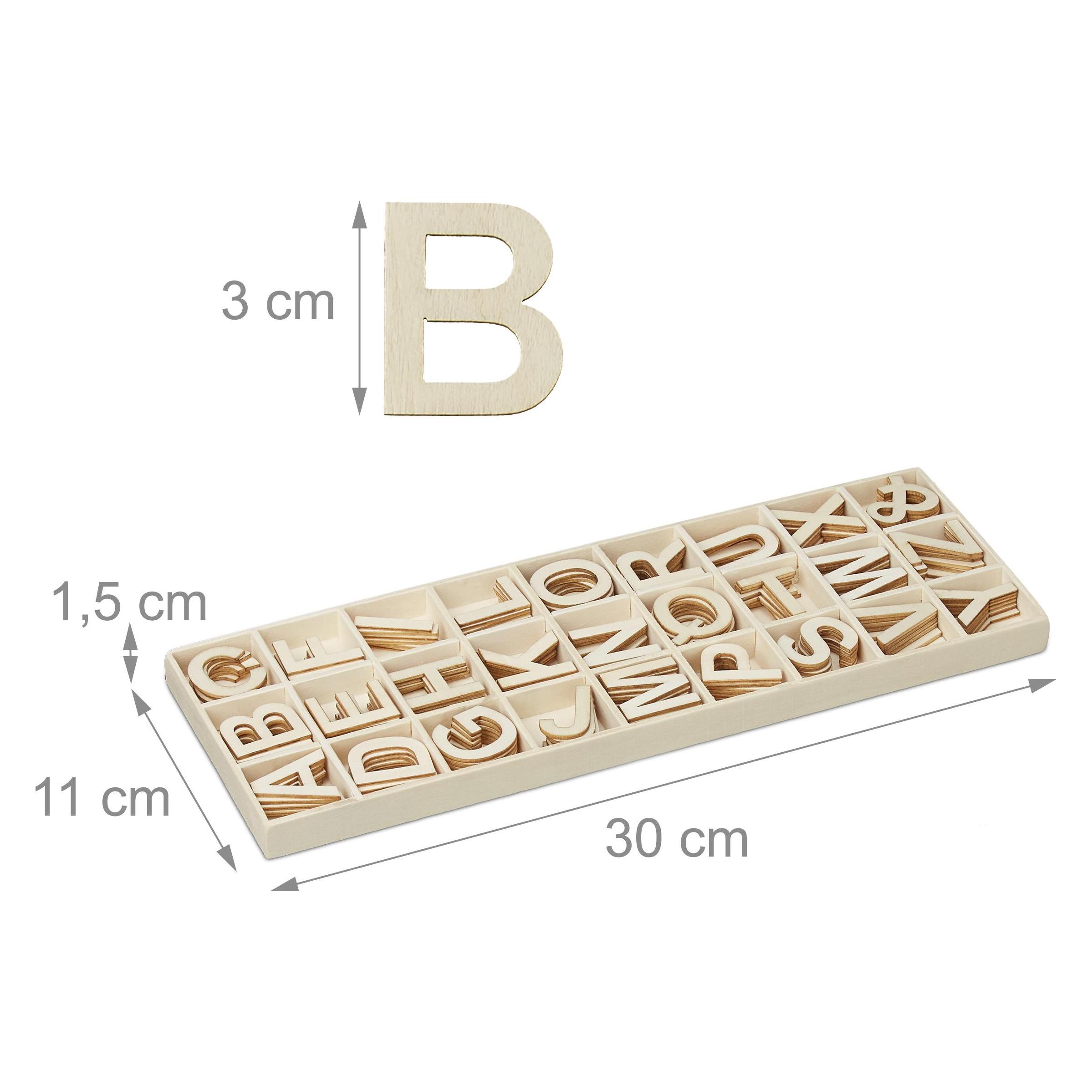 Relaxdays Holzbuchstaben Set (4052025286842)