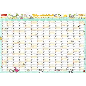 Heye Plakatkalender 22416, sheepworld Posterplaner, Jahr 2027, Jahresplaner, 14 Monate, 98 x 68cm (B1)