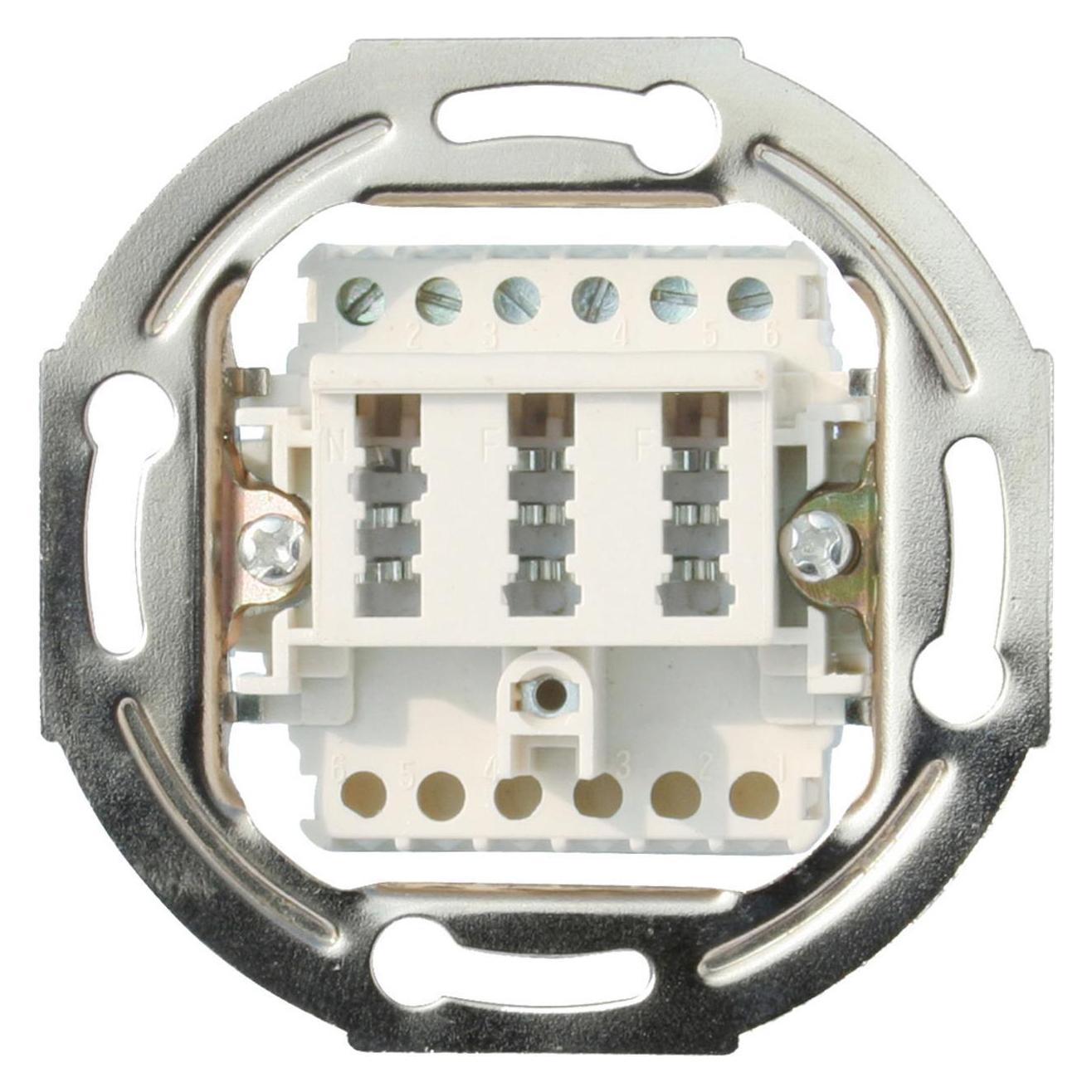 Shiverpeaks S/CONN maximale Konnektivität Telefonanschlussdose TAE NF/F, ohne Abdeckung, rein (74051-1W)