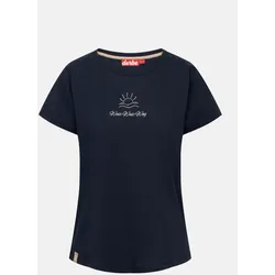 Derbe T-Shirt Weit Weg Damen Dunkelblau GOTS Organic