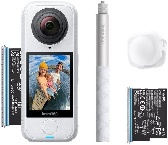 Action cam Insta360 935482 X4 AIR Starter Bundle Artic white