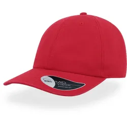 Atlantis Unisex 6-Panel Baseball Kappe 'Dad Hat' Klassische Cap DADH red one size