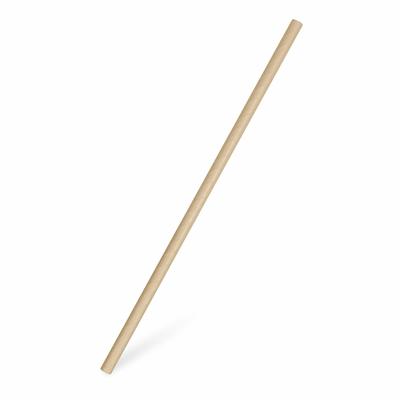 VEPATIM 300x Papiertrinkhalme für Kaltgetränke gerade natur 20 cm O 6 mm