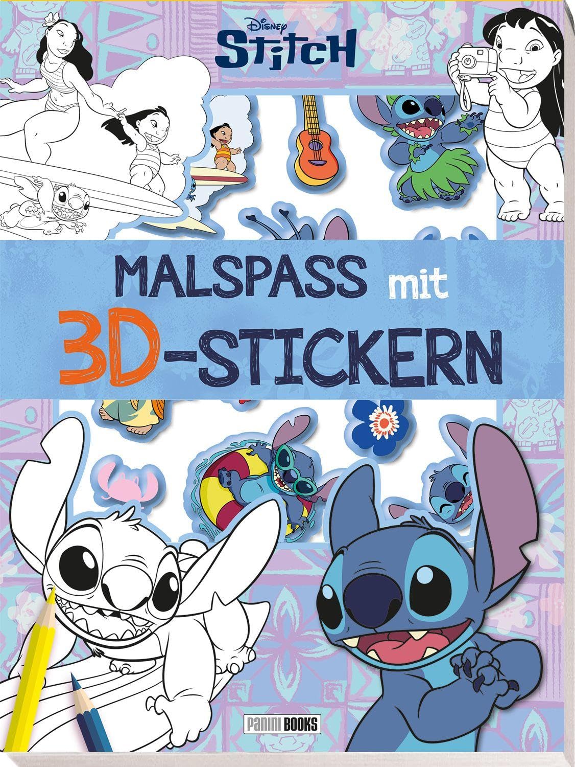 Disney - Disney Stitch: Malspaß mit 3D-Stickern: Malblock mit 3D-Stickern - Preis vom 09.10.2026 07:28:09 h