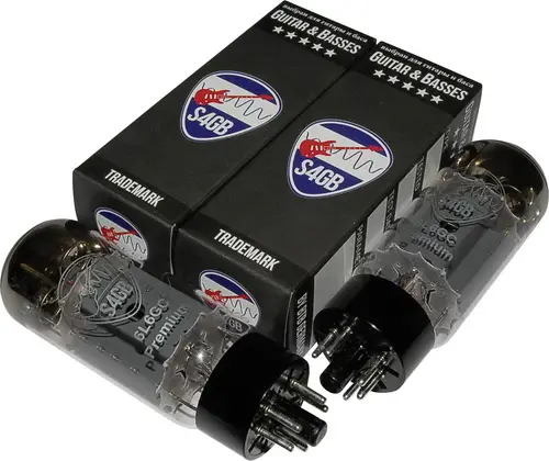 BTB Vertrieb 6L6GC S4GB Premium Elektronenröhre Matched Paar Selektiert für Gitarre & Bass Endpentode Polzahl: 8 Sockel: Oktal