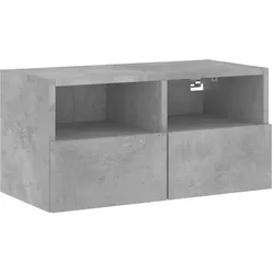 vidaXL TV-Wandschrank Betongrau 60x30x30 cm Holzwerkstoff