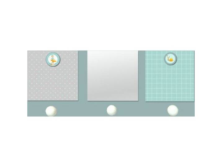 Titoutam T0907 Miroir avec Patères + 2 Vues Célestin Multicolore