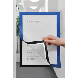 magnetoplan Magnetrahmen selbstklebend A4 blau