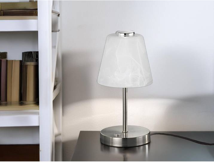 Trio - Tischlampe EMMY - Grau - 12x12x24.5 cm