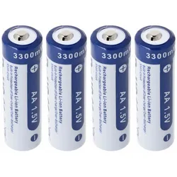 Xtar 4x AA 1,5V 3300mWh typisch 2000mAh Lithium Ionen Akku wiederaufladbar 1.5V nur mit speziellem Ladegerät