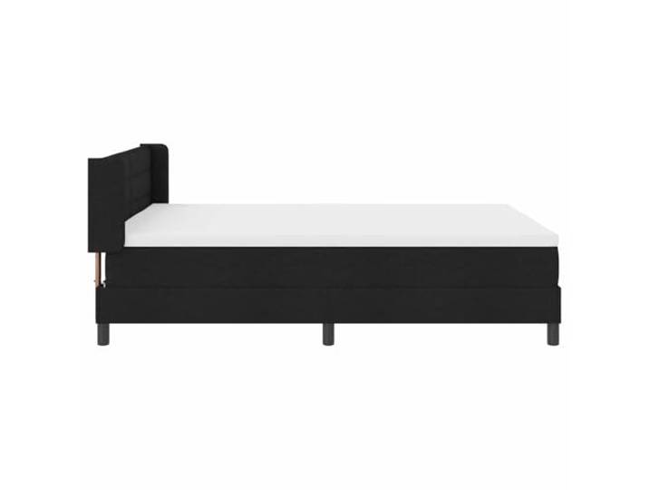 KTHLBRH Boxspringbett mit Kopfteil schwarz 200 x 160 cm Modernes Design, hochwertiger Stoff, robuste Struktur, perfekt für Schlafzimmer