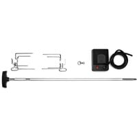 Rotisserie Heavy Duty, für Holzkohle Kugelgrill PRO-3, Grillspieß edelstahl/schwarz, für Kugelgrills Ø 47cm und 57cm