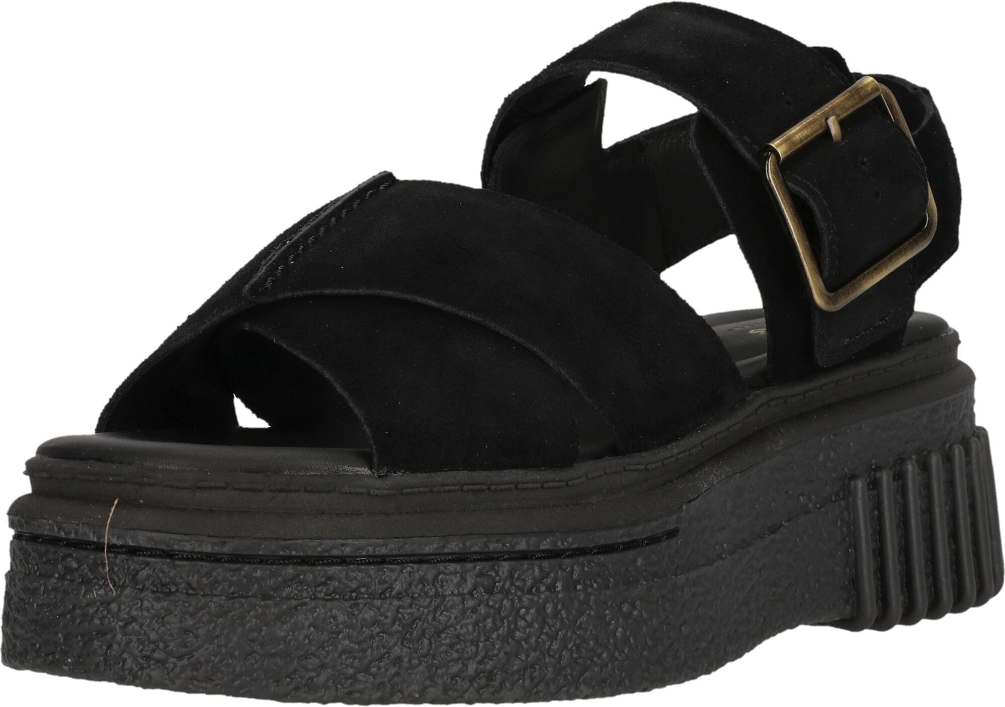 Sandale CLARKS "Evamar", Damen, Gr. 37, schwarz, Leder, Schuhe Sandale, mit Komfort-Features