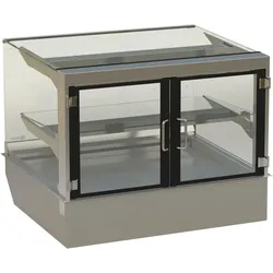 HAGOLA Showcase "Oslo" eckig, 2 Auslagen.  920x510/200x792mm (BxHxT)  für Zentralkühlung