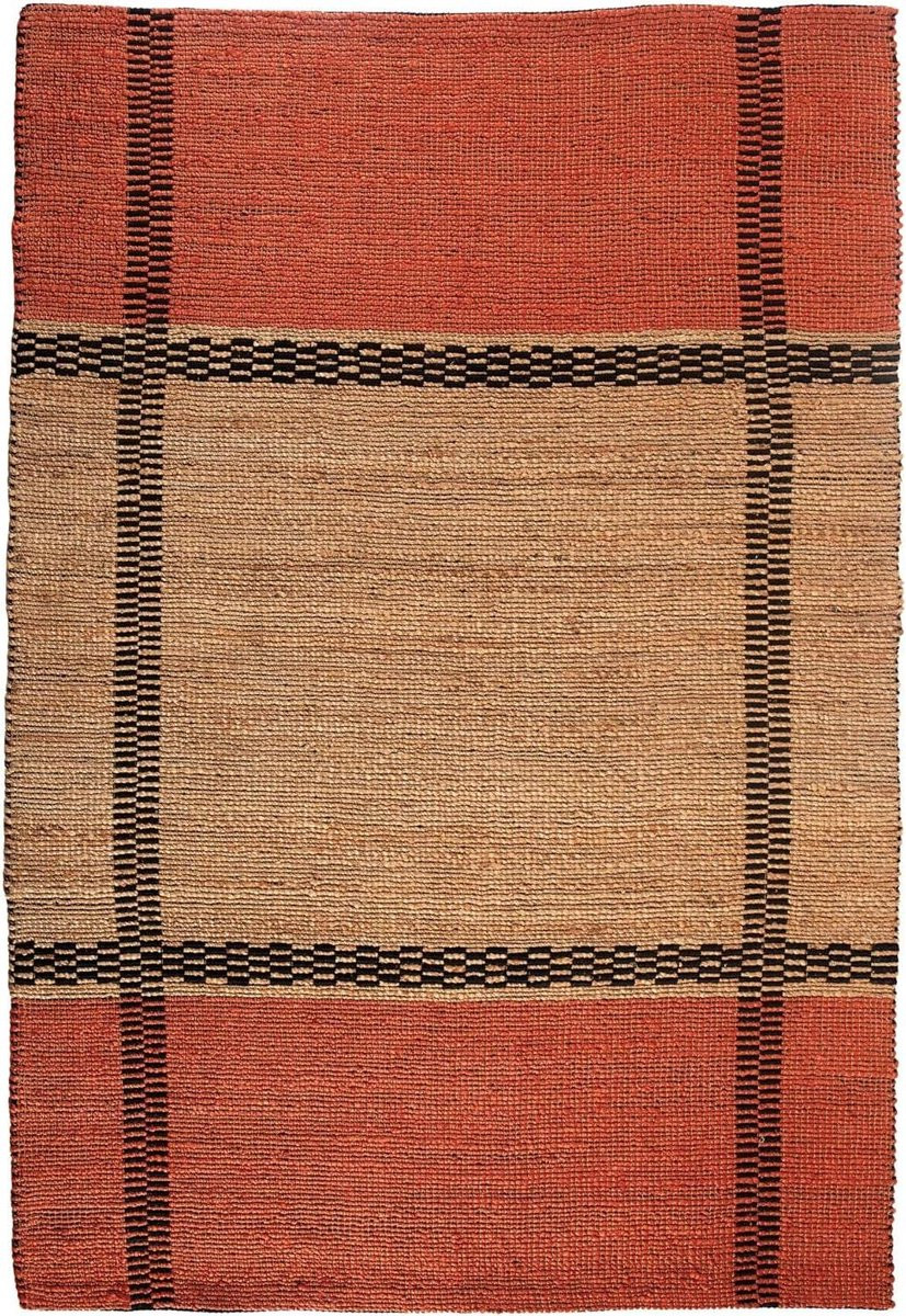 Vloerkleed Eden Marmelade - Rechthoekig tapijt met grafische strepen - 160 x 230 cm