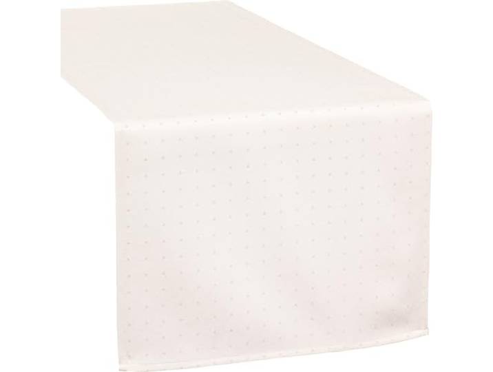 REDBEST Tischläufer Alcona Jacquard Punkte Creme Größe 40x170 cm - Zeitlose Eleganz, ideal für Festliche Anlässe