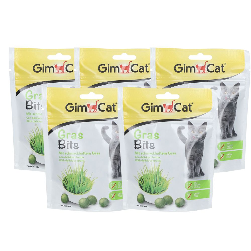 GimCat GrasBits 5-er Set 5x140 g Futter