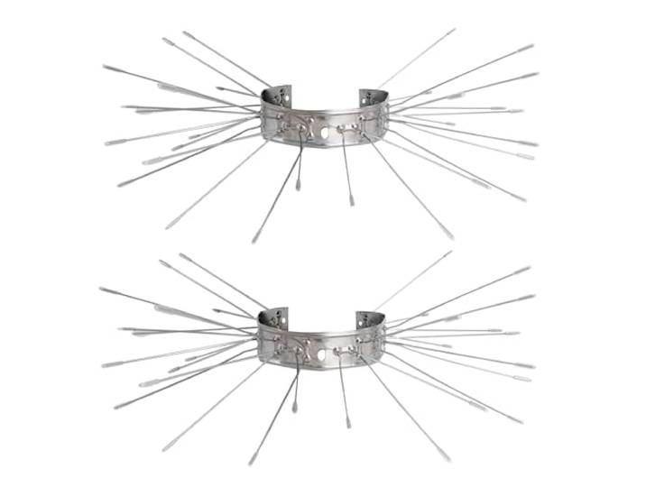 ISOTRONIC Marterbescherming – Voor regenpijpen, goten & bomen – Bescherming tegen marters, katten & wasberen – Individueel aanpasbaar voor huis & dak – 2 stuks