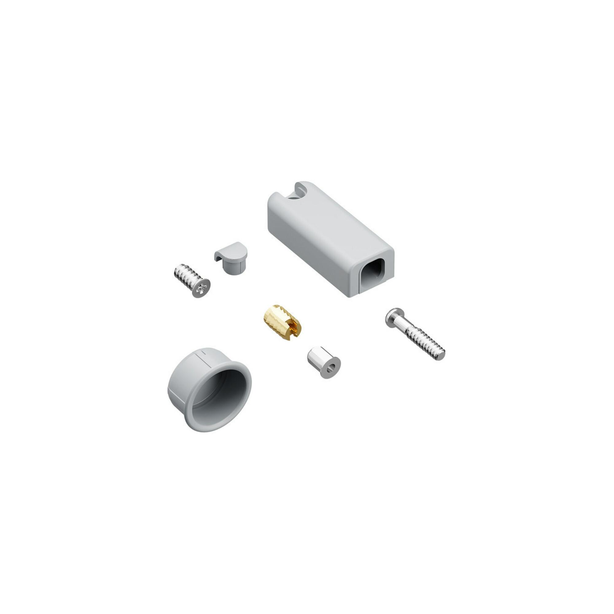 Hettich Zuhaltung WingLine L, 9264191 Bodenrücksprung 3mm Kunststoff grau)