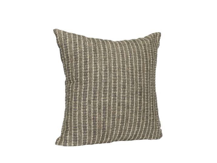 Hübsch Ori Housse de coussin - Olive/beige
