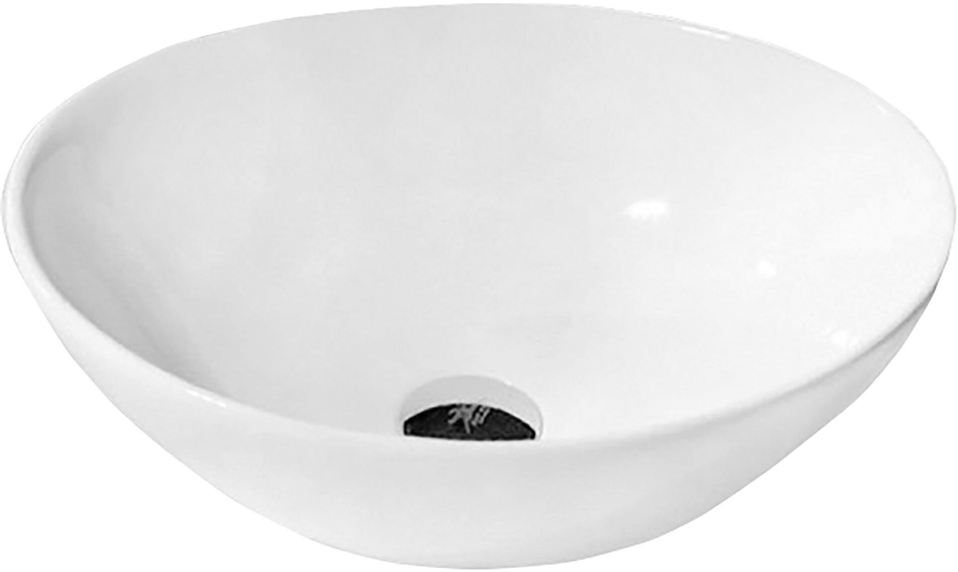 Tecnomat LAVABO DA APPOGGIO AVEO IN CERAMICA BIANCA TONDO 42,5x14 cm (ØxH)