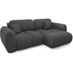 ECKSOFA Livio 3 Sitzplätze Dunkelgrau