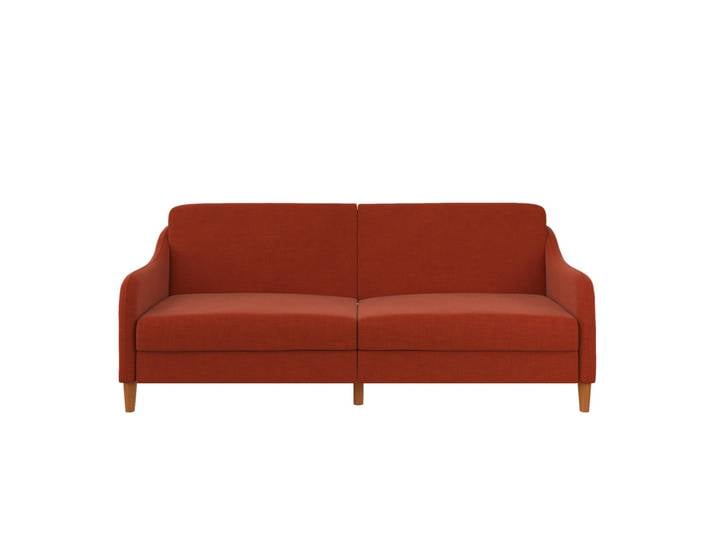 Schlafsofa JASPER Webstoff Rot/Orange